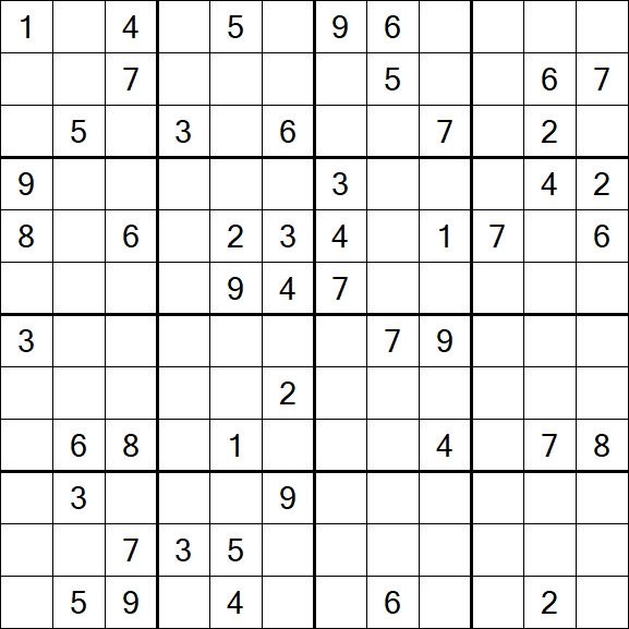 Butterfly Sudoku - Difficile