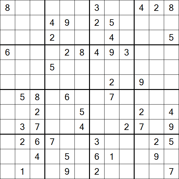 Butterfly Sudoku - Difficile