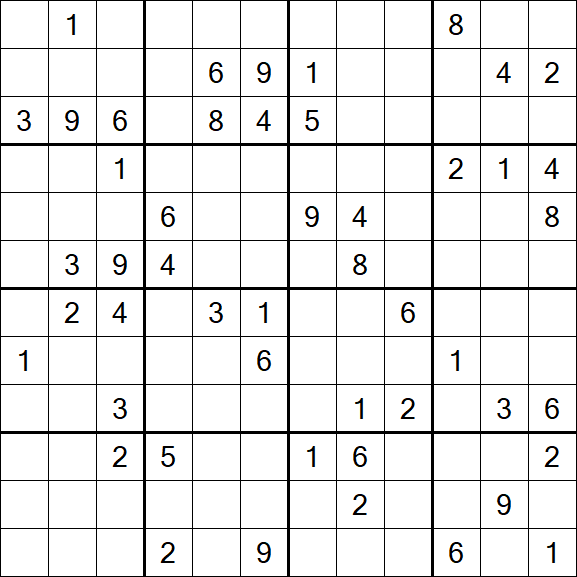 Butterfly Sudoku - Difficile