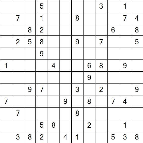 Butterfly Sudoku - Difficile