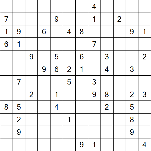 Butterfly Sudoku - Difficile