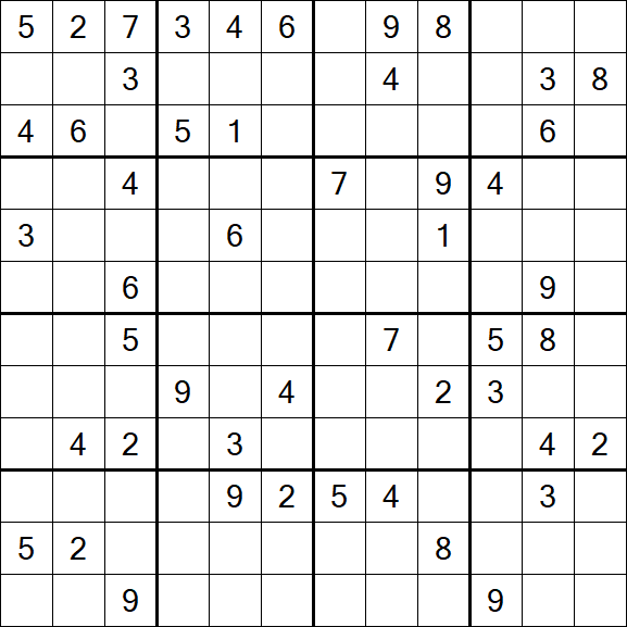 Butterfly Sudoku - Difficile