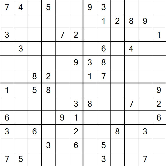 Butterfly Sudoku - Difficile