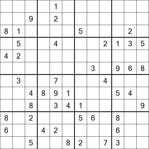 Butterfly Sudoku - Difficile