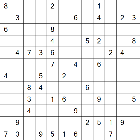 Butterfly Sudoku - Difficile
