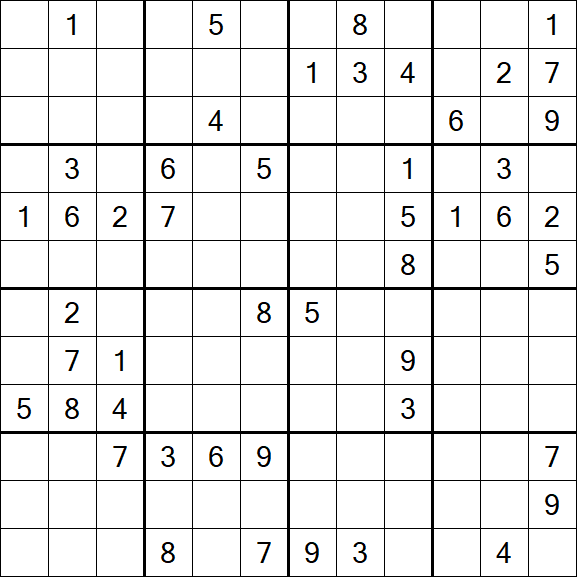 Butterfly Sudoku - Difficile