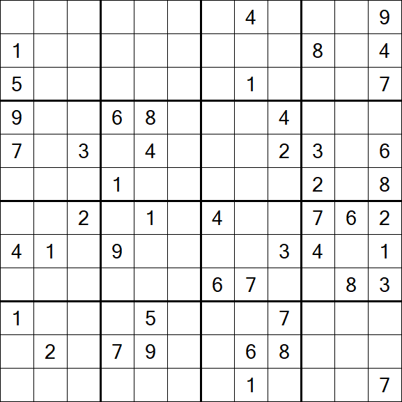 Butterfly Sudoku - Difficile