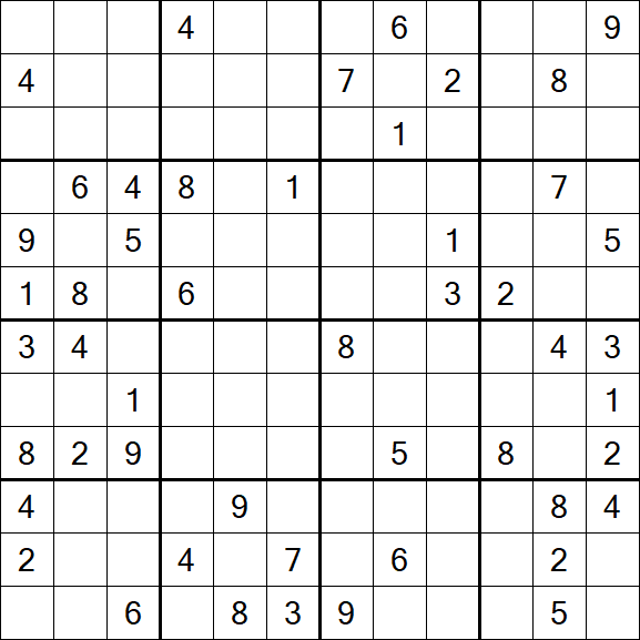 Butterfly Sudoku - Difficile