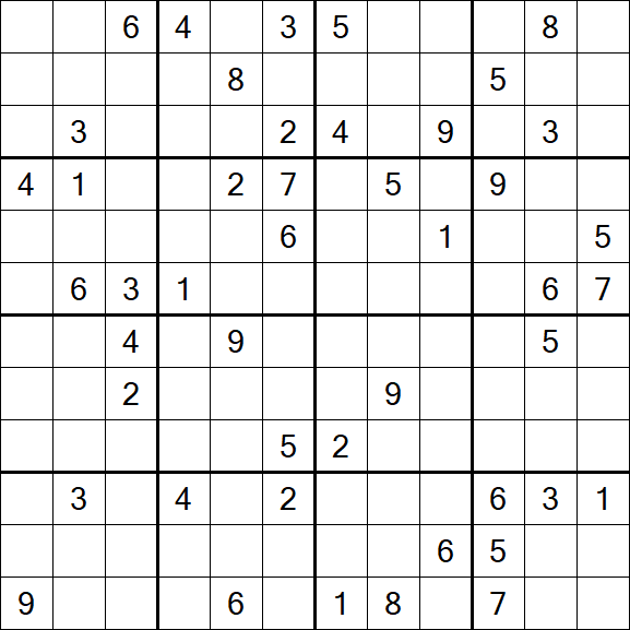Butterfly Sudoku - Difficile