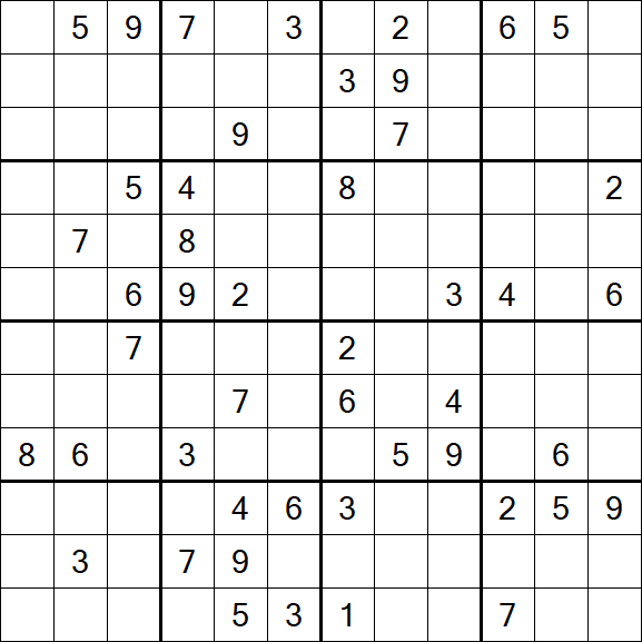 Butterfly Sudoku - Difficile