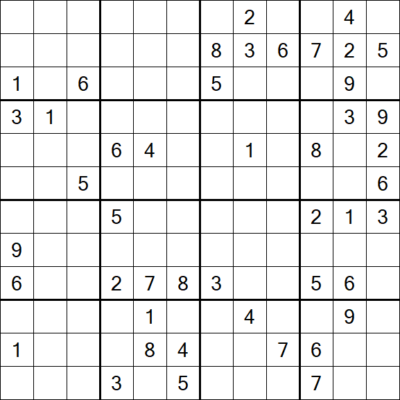 Butterfly Sudoku - Difficile