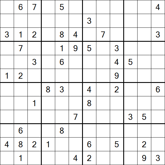 Butterfly Sudoku - Difficile