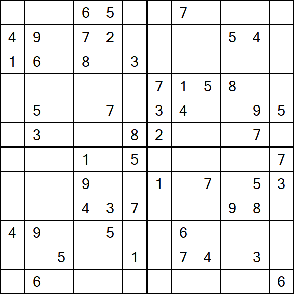 Butterfly Sudoku - Difficile