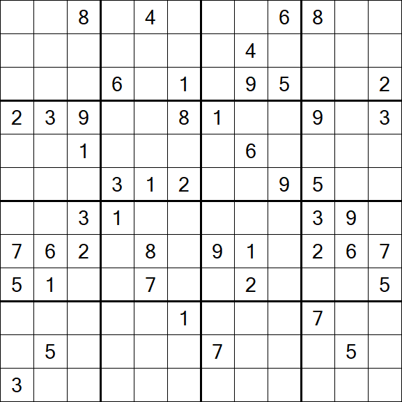 Butterfly Sudoku - Difficile