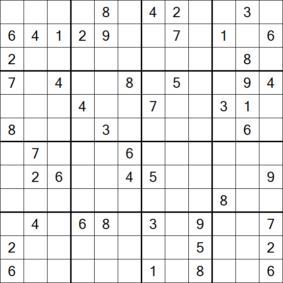 Butterfly Sudoku - Difficile