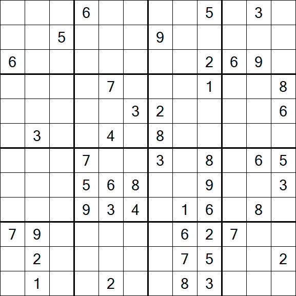 Butterfly Sudoku - Difficile