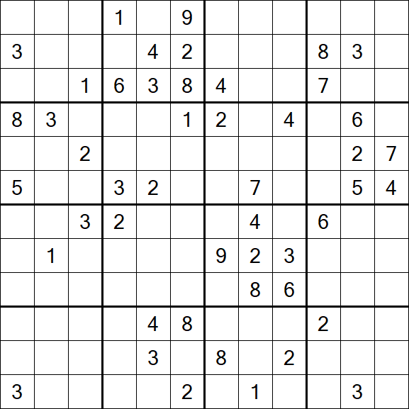 Butterfly Sudoku - Difficile