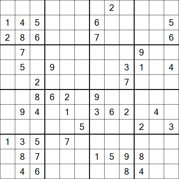 Butterfly Sudoku - Difficile