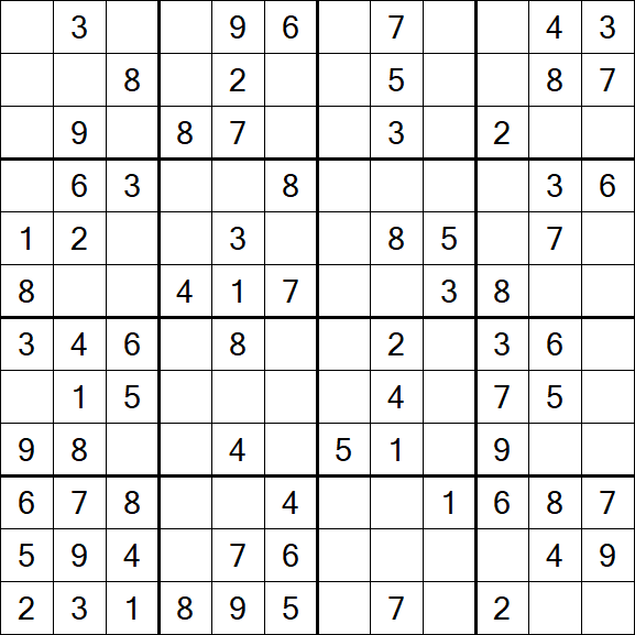 Butterfly Sudoku - Medium