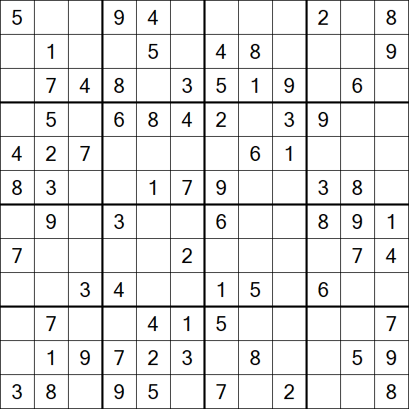 Butterfly Sudoku - Médio