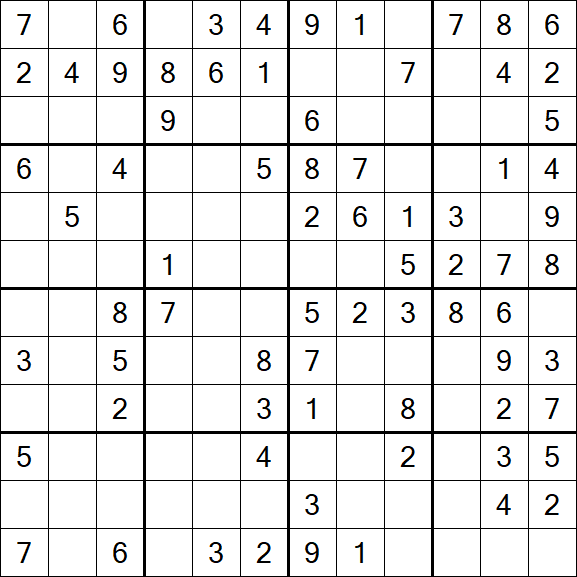 Butterfly Sudoku - Medium