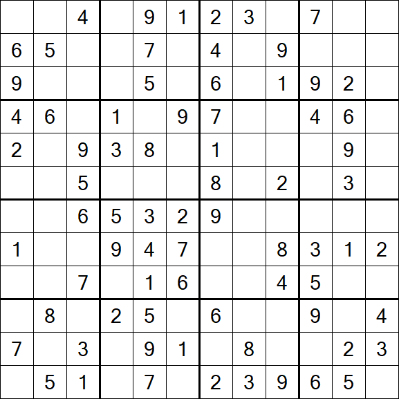 Butterfly Sudoku - Moyen