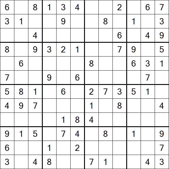 Butterfly Sudoku - Medium