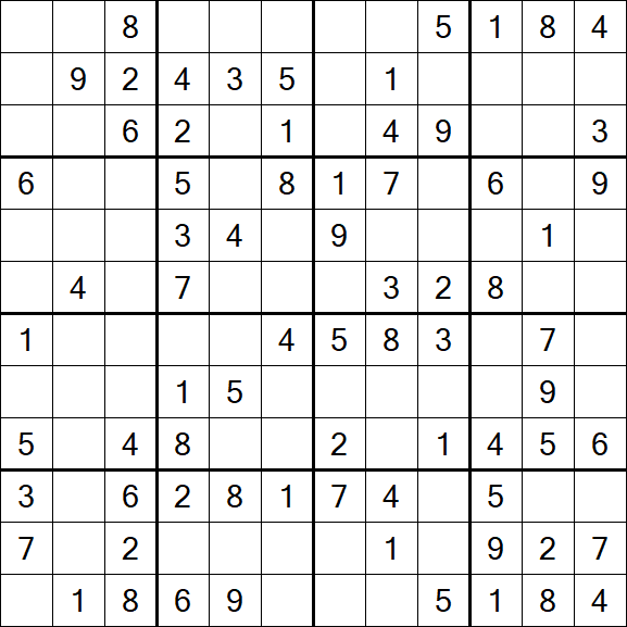 Butterfly Sudoku - Medio