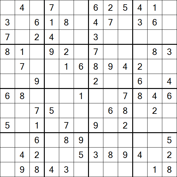 Butterfly Sudoku - Moyen