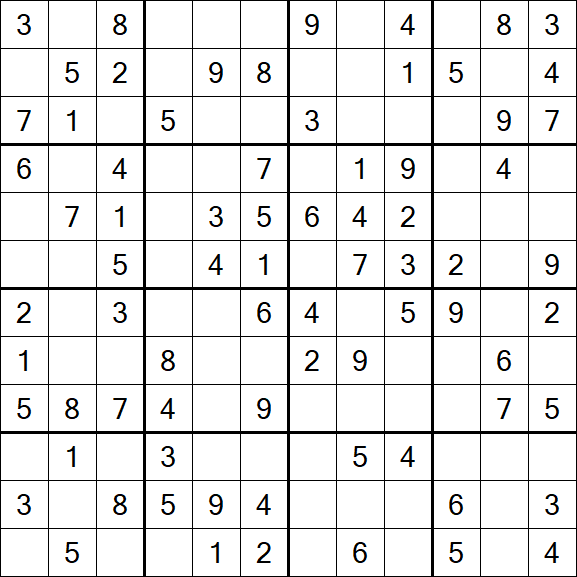 Butterfly Sudoku - Moyen