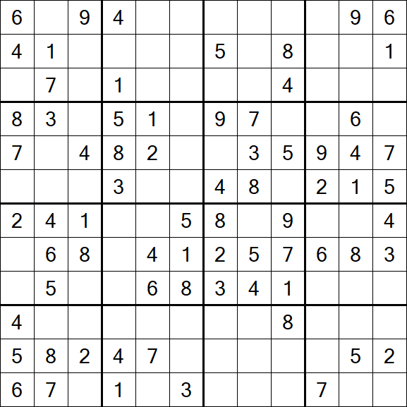 Butterfly Sudoku - Moyen