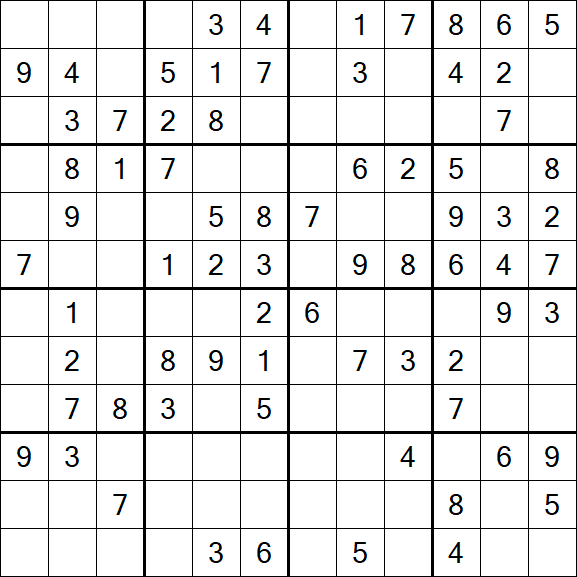 Butterfly Sudoku - Medium