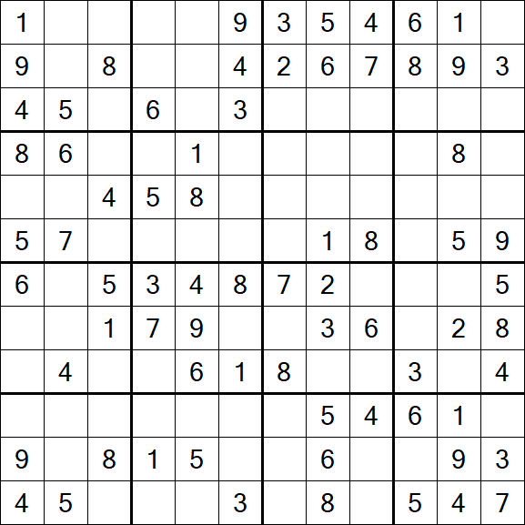 Butterfly Sudoku - Medium