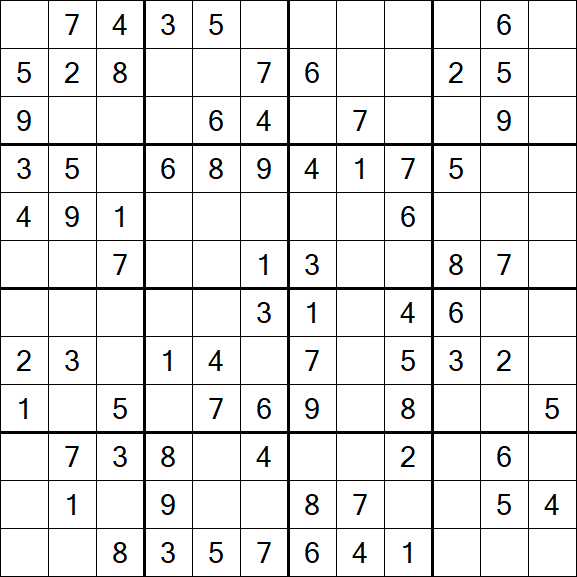 Butterfly Sudoku - Medium