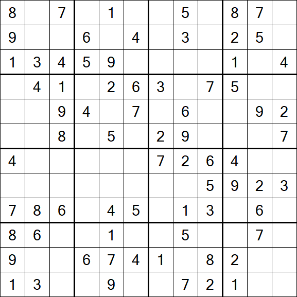 Butterfly Sudoku - Medium