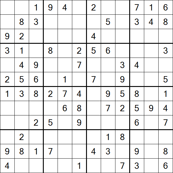 Butterfly Sudoku - Medium