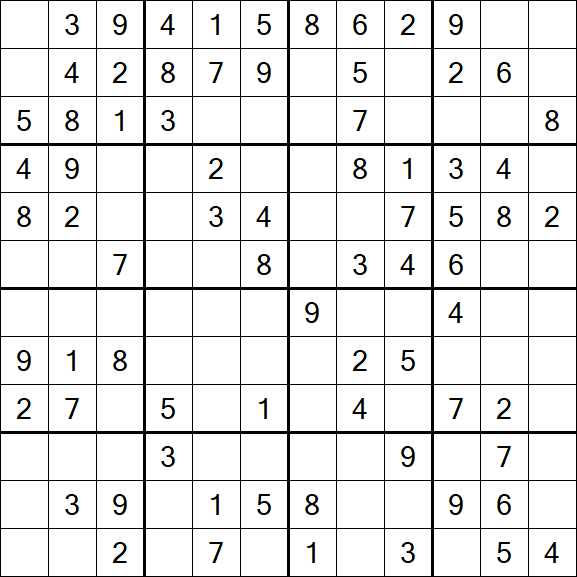 Butterfly Sudoku - Moyen