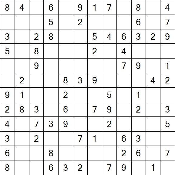 Butterfly Sudoku - Moyen