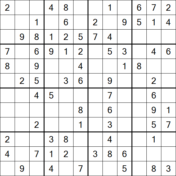 Butterfly Sudoku - Moyen