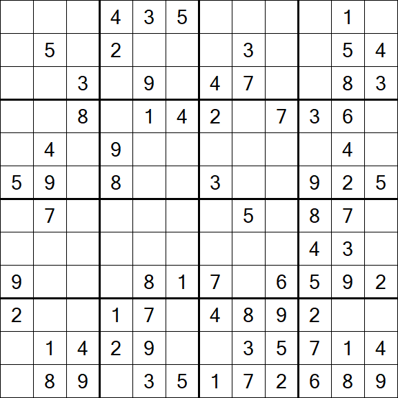 Butterfly Sudoku - Moyen