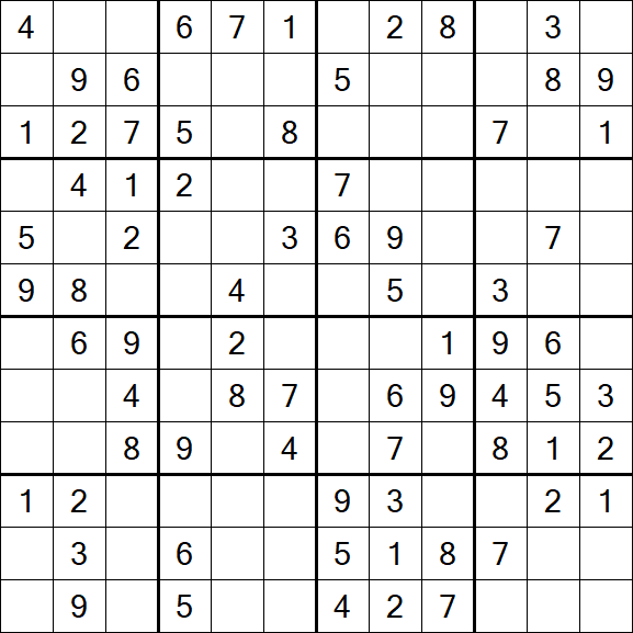 Butterfly Sudoku - Moyen