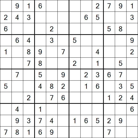 Butterfly Sudoku - Moyen