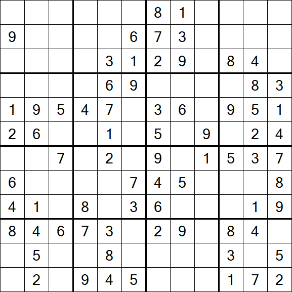 Butterfly Sudoku - Moyen