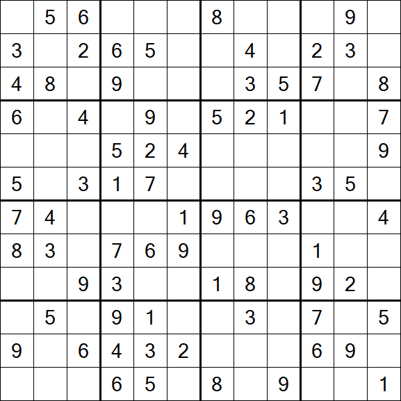 Butterfly Sudoku - Moyen