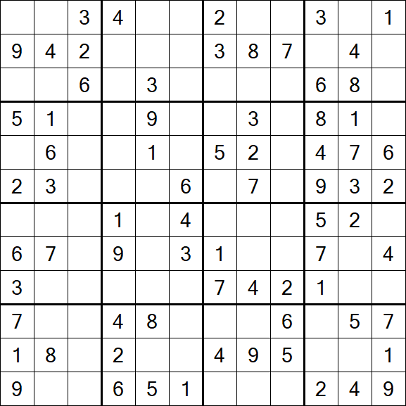 Butterfly Sudoku - Medio