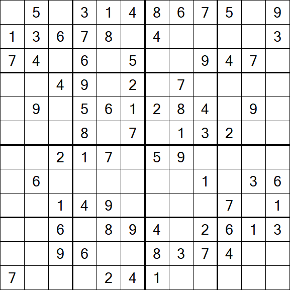 Butterfly Sudoku - Medium