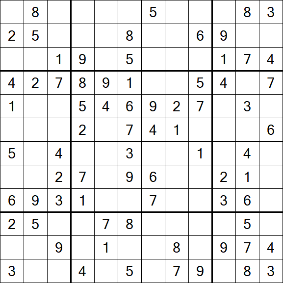 Butterfly Sudoku - Medium