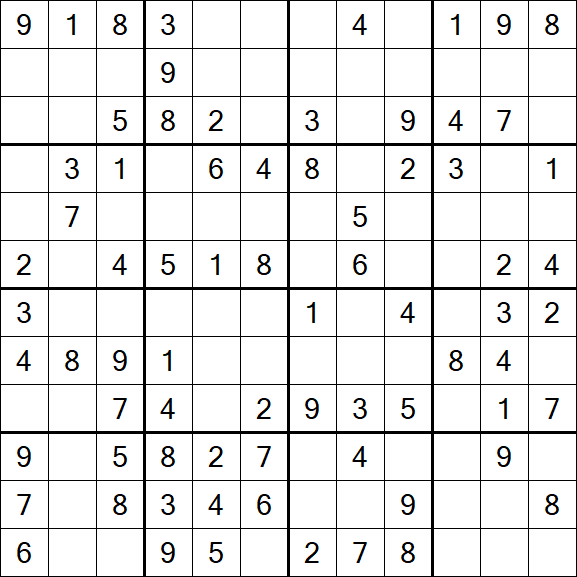Butterfly Sudoku - Medium