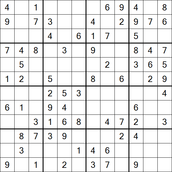 Butterfly Sudoku - Medium