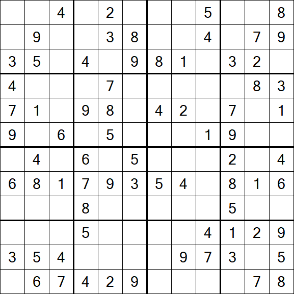 Butterfly Sudoku - Medium